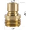 imageGarden Hose Quick Connect Brass Hose Quick Connectors Water Hose Connector 34quotGTH 3 Female Coupler 6 Male Nipples3 Female Coupler 6 Male Nipples