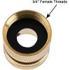 imageGarden Hose Quick Connect Brass Hose Quick Connectors Water Hose Connector 34quotGTH 3 Female Coupler 6 Male Nipples3 Female Coupler 6 Male Nipples