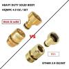 imageGarden Hose Quick Connect Brass Hose Quick Connectors Water Hose Connector 34quotGTH 3 Female Coupler 6 Male NipplesLead Free 2 Sets