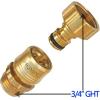 imageGarden Hose Quick Connect Brass Hose Quick Connectors Water Hose Connector 34quotGTH 3 Female Coupler 6 Male NipplesLead Free 4 Sets