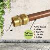 imageHQMPC 12quot Pex Fitting Straight Coupling Push Fit PEX Fittings Female PushtoConnect Copper CPVC No Pb Brass Plumbing Fittings 6 PCS 12quot2