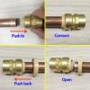imageHQMPC 12quot Pex Fitting Straight Coupling Push Fit PEX Fittings Female PushtoConnect Copper CPVC No Pb Brass Plumbing Fittings 6 PCS 12quot6