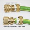 imageHQMPC 2 Sets Garden Hose Adapter Drip Irrigation Tubing To Garden hose connector Water hose connect 12 Inch Barb Quick Coupler To 34quot GHT Female Garden Hose Adapter For 58quotID Garden Hose Or Tubing