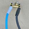 imageHQMPC 2 Way Hose Y Valve Hose Splitter Garden Hose Y Valve Connectors 2 way shut off valves With Solid Brass Handle Brass Y Valves Water Garden Hose Adapter 34quotGHT Thread Extra 4 Presure washers2 Way splitter