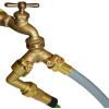 imageHQMPC 2 Way Hose Y Valve Hose Splitter Garden Hose Y Valve Connectors 2 way shut off valves With Solid Brass Handle Brass Y Valves Water Garden Hose Adapter 34quotGHT Thread Extra 4 Presure washers2 Way Y splitter 2Sets