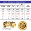 imageHQMPC 34quot Pex Fittings No Lead Female PushFit Elbow 90Degree PEX Fitting 34quot 90 Degree Elbow PushtoConnect Plumbing Fitting for Copper PEX CPVC 6pcs 34quot 6