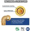 imageHQMPC 34quot Pex Fittings No Lead Female PushFit Elbow 90Degree PEX Fitting 34quot 90 Degree Elbow PushtoConnect Plumbing Fitting for Copper PEX CPVC 6pcs 34quot 6