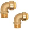 imageHQMPC 34quot Pex Fittings No Lead Female PushFit Elbow 90Degree PEX Fitting 34quot 90 Degree Elbow PushtoConnect Plumbing Fitting for Copper PEX CPVC 6pcs 34quot 2