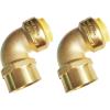 imageHQMPC 34quot Pex Fittings No Lead Female PushFit Elbow 90Degree PEX Fitting 34quot 90 Degree Elbow PushtoConnect Plumbing Fitting for Copper PEX CPVC 6pcs 34quot 2