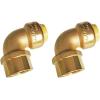 imageHQMPC 34quot Pex Fittings No Lead Female PushFit Elbow 90Degree PEX Fitting 34quot 90 Degree Elbow PushtoConnect Plumbing Fitting for Copper PEX CPVC 6pcs 34quot 2