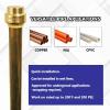 imageHQMPC 34quot Push Fit PEX End Cap PushtoConnect Brass Plumbing Fittings No Lead Brass Plumbing Fittings with Disconnect Clip for Copper CPVC 2Pcs6