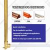 imageHQMPC 90 Degree Drop Ear Elbow Push Fit Plumbing Fittings 2Pcs PushtoConnect No Lead Brass PEX Fittings for PERT CPVC Pipe 12quot Push Fit x 12quot NPT Female Adapter with Disconnect Clip2