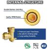 imageHQMPC 90 Degree Drop Ear Elbow Push Fit Plumbing Fittings 2Pcs PushtoConnect No Lead Brass PEX Fittings for PERT CPVC Pipe 12quot Push Fit x 12quot NPT Female Adapter with Disconnect Clip6