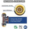 imageHQMPC Angle Stop Valve 12quot Ptc x 12quot No Lead Compression Push Fit Angle Shut Off Water Valve with Disconnect Clip PushtoConnect PEX Copper CPVC 2Pcs 2