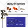 imageHQMPC Angle Stop Valve 12quot Ptc x 12quot No Lead Compression Push Fit Angle Shut Off Water Valve with Disconnect Clip PushtoConnect PEX Copper CPVC 2Pcs 6