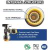 imageHQMPC Angle Stop Valve 12quot Ptc x 12quot No Lead Compression Push Fit Angle Shut Off Water Valve with Disconnect Clip PushtoConnect PEX Copper CPVC 2Pcs 2