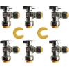 imageHQMPC Angle Stop Valve 12quot Ptc x 12quot No Lead Compression Push Fit Angle Shut Off Water Valve with Disconnect Clip PushtoConnect PEX Copper CPVC 2Pcs 6