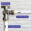 imageHQMPC Angle Stop Valve 12quot Ptc x 12quot No Lead Compression Push Fit Angle Shut Off Water Valve with Disconnect Clip PushtoConnect PEX Copper CPVC 2Pcs 2