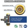 imageHQMPC Angle Stop Valve 12quot Ptc x 12quot No Lead Compression Push Fit Angle Shut Off Water Valve with Disconnect Clip PushtoConnect PEX Copper CPVC 2Pcs 2