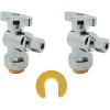imageHQMPC Angle Stop Valve 12quot Ptc x 12quot No Lead Compression Push Fit Angle Shut Off Water Valve with Disconnect Clip PushtoConnect PEX Copper CPVC 2Pcs 2