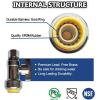 imageHQMPC Angle Stop Valve 12quot Ptc x 12quot No Lead Compression Push Fit Angle Shut Off Water Valve with Disconnect Clip PushtoConnect PEX Copper CPVC 2Pcs 2