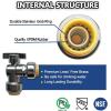 imageHQMPC Angle Stop Valve 12quot Ptc x 12quot No Lead Compression Push Fit Angle Shut Off Water Valve with Disconnect Clip PushtoConnect PEX Copper CPVC 2Pcs 2