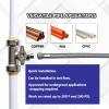 imageHQMPC Angle Stop Valve 12quot Ptc x 12quot No Lead Compression Push Fit Angle Shut Off Water Valve with Disconnect Clip PushtoConnect PEX Copper CPVC 2Pcs 6