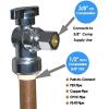 imageHQMPC Angle Stop Valve 12quot Ptc x 12quot No Lead Compression Push Fit Angle Shut Off Water Valve with Disconnect Clip PushtoConnect PEX Copper CPVC 2Pcs 6