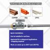 imageHQMPC Angle Stop Valve 12quot Ptc x 12quot No Lead Compression Push Fit Angle Shut Off Water Valve with Disconnect Clip PushtoConnect PEX Copper CPVC 2Pcs 2