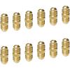 imageHQMPC Brass Fitting Gas Connector Gas Adapter Union Brass Tube Coupler Pipe Flare Fitting 38quot FlareX38quot Flare 6Pcs12