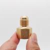 imageHQMPC Brass Flare Adapter Air Hose Fitting Brass Tube Fitting Coupling 38quotFlare12quotNPT 6Pcs2