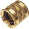 imageHQMPC Brass Garden Hose Connector Garden Hose Adapter Double Female Swivel Hose Connector 34 Inch GHT Brass Connector 4 Pieces4Pcs