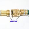 imageHQMPC Brass Garden Hose Connectors Double Female Swivel Hose Connectors Garden Hose Adapters 34 Inch GHT Brass Connector 4 Pieces4 SETS WIVEL