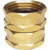 imageHQMPC Brass Garden Hose Connectors Double Female Swivel Hose Connectors Garden Hose Adapters 34 Inch GHT Brass Connector 4 PiecesHEX 4 SETS