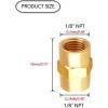 imageHQMPC Brass Pipe Fitting Air Hose Fitting Coupling Hex Female Coupling Gas Connecto Female Couple 12quot NPT 6Pcs6