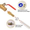 imageHQMPC Brass Pipe Fitting Brass Barb Hose Connectors 14quotHose Barb X14quot NPT 12Pcs12
