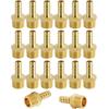 imageHQMPC Brass Pipe Fitting Brass Barb Hose Connectors 14quotHose Barb X14quot NPT 12Pcs20