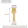 imageHQMPC Brass Pipe Fitting Brass Barb Hose Connectors 14quotHose Barb X14quot NPT 12Pcs6
