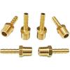 imageHQMPC Brass Pipe Fitting Brass Barb Hose Connectors 14quotHose Barb X14quot NPT 12Pcs6