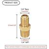 imageHQMPC Flare Fittings Gas Fitting Brass Tube Fittings 38quotFlared 12quotNPT Flared Connector Gas Adapter Union Brass Tube Coupler Pipe Flare Fitting12