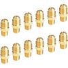 imageHQMPC Flare Fittings Gas Fitting Brass Tube Fittings 38quotFlared 12quotNPT Flared Connector Gas Adapter Union Brass Tube Coupler Pipe Flare Fitting12