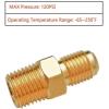 imageHQMPC Flare Fittings Gas Fitting Brass Tube Fittings 38quotFlared 12quotNPT Flared Connector Gas Adapter Union Brass Tube Coupler Pipe Flare Fitting6