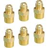 imageHQMPC Flare Fittings Gas Fitting Brass Tube Fittings 38quotFlared 12quotNPT Flared Connector Gas Adapter Union Brass Tube Coupler Pipe Flare Fitting6