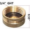 imageHQMPC Garden Hose Cap with Washer Brass Hose End Garden Hose Connector Brass Caps 34quot NH 6Pcs Garden Hose Female Fitting Caps12 PCS