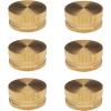 imageHQMPC Garden Hose Cap with Washer Brass Hose End Garden Hose Connector Brass Caps 34quot NH 6Pcs Garden Hose Female Fitting Caps6 PCS