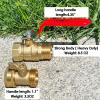 imageHQMPC Garden Hose Shut Off Valve Ball Valve 34quot GHT Water Hose Shut Turn Off Valve Heavy Duty Hose On Off Valve Brass Shut Off Valve Hose Ball Valve 1Pc Long HandleL Valve 1Pc
