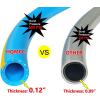 imageHQMPC Hose Garden Hose With 58 in x 30 ft Water Hose Heavy Duty Durable Material Water Hose with Solid Fittings BLUE30 FEET