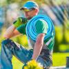 imageHQMPC Hose Garden Hose With 58 in x 30 ft Water Hose Heavy Duty Durable Material Water Hose with Solid Fittings BLUE30 FEET