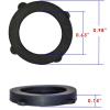 imageHQMPC Hose Seals Garden Hose Gasket Seal Hose Connector Gaskets O Ring 30Pcs for Leak ProofBlack