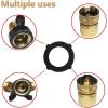 imageHQMPC Hose Seals Garden Hose Gasket Seal Hose Connector Gaskets O Ring 30Pcs for Leak ProofBlack